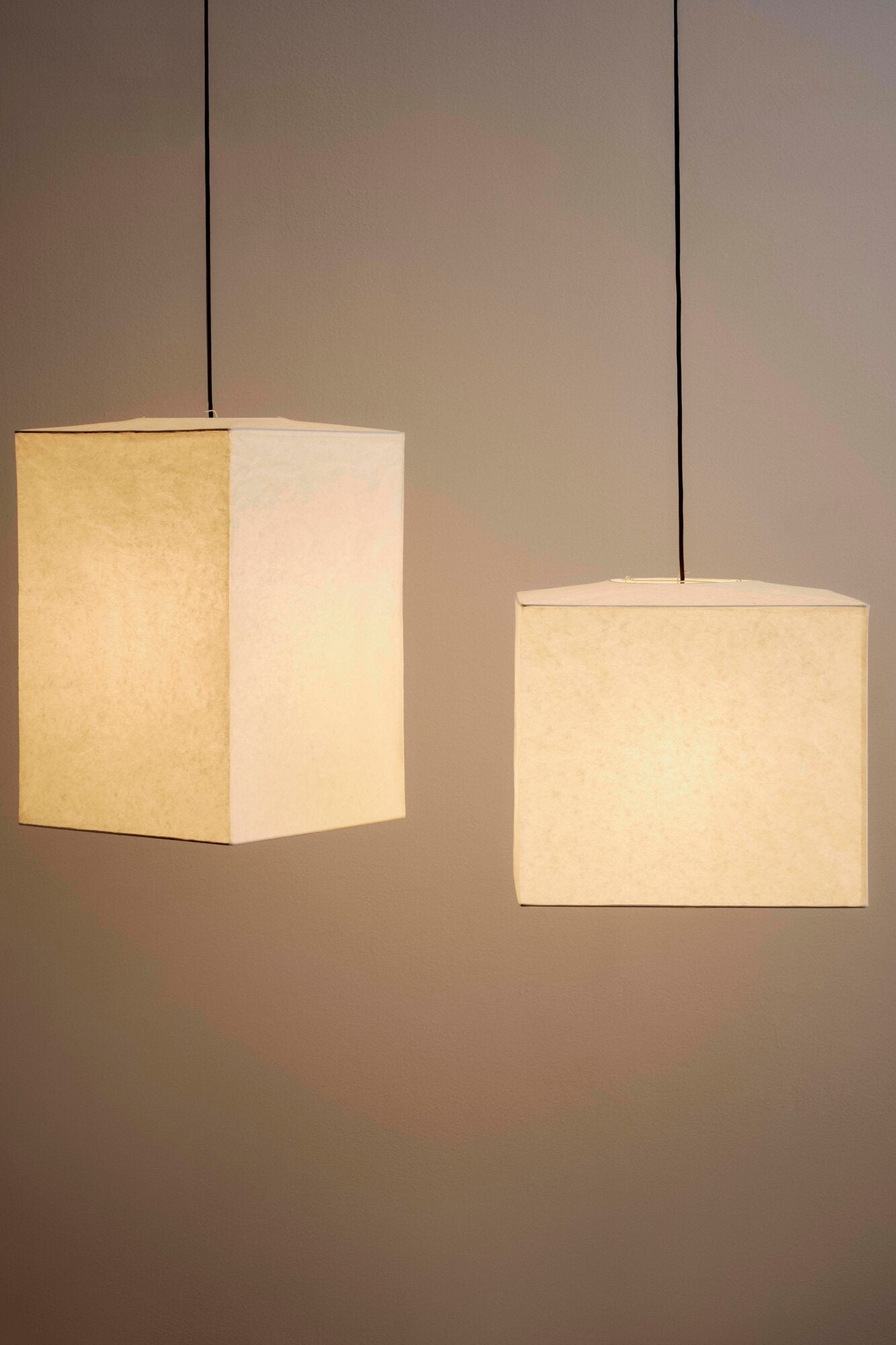 Cube rispapirlampeskærm – Classic White